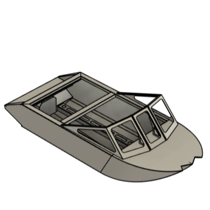 10' Mini Jet Boat Kit — Laser Cut & Formed
