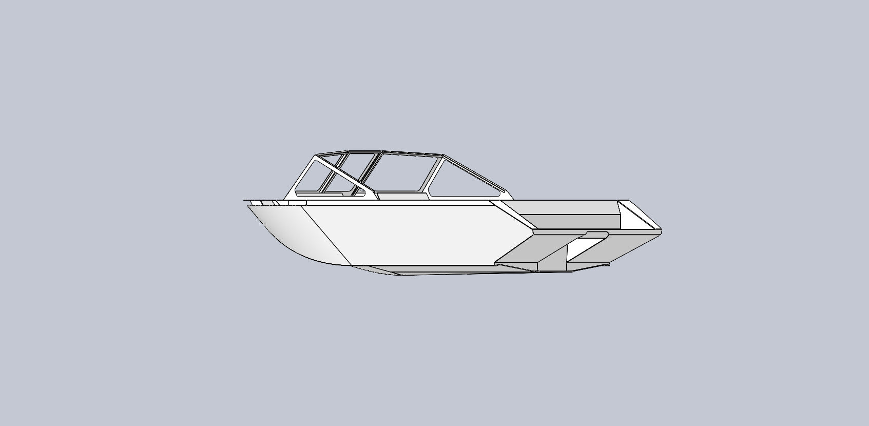 12' Jet Boat Hull Kit